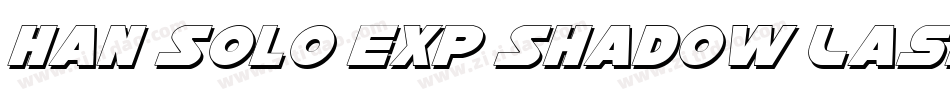 Han Solo Exp Shadow LasItal字体转换